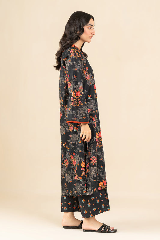 2 PIECE PRINTED TWO WAY SLUB SUIT (PRET)