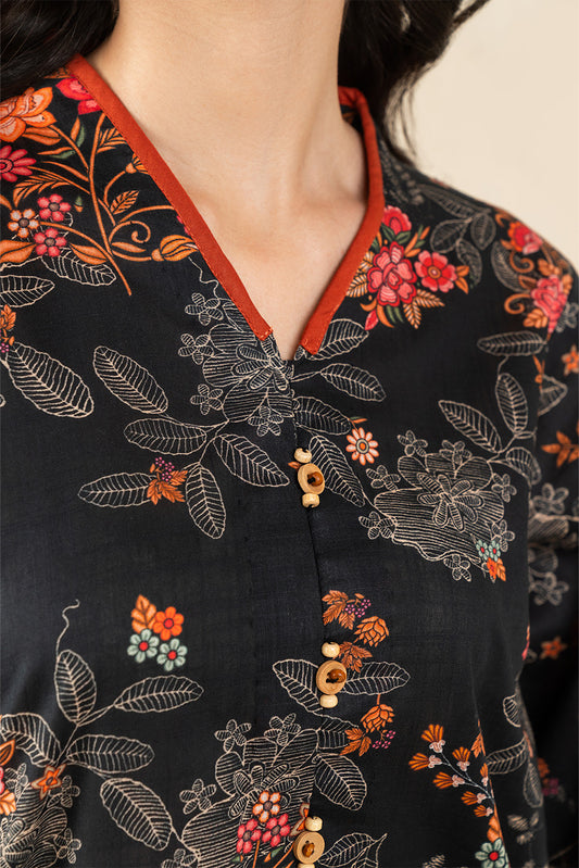 2 PIECE PRINTED TWO WAY SLUB SUIT (PRET)