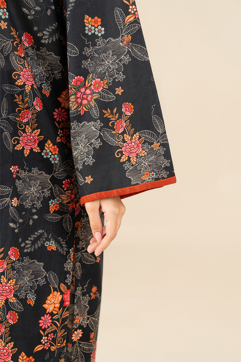 PRINTED TWO WAY SLUB SHIRT (PRET)