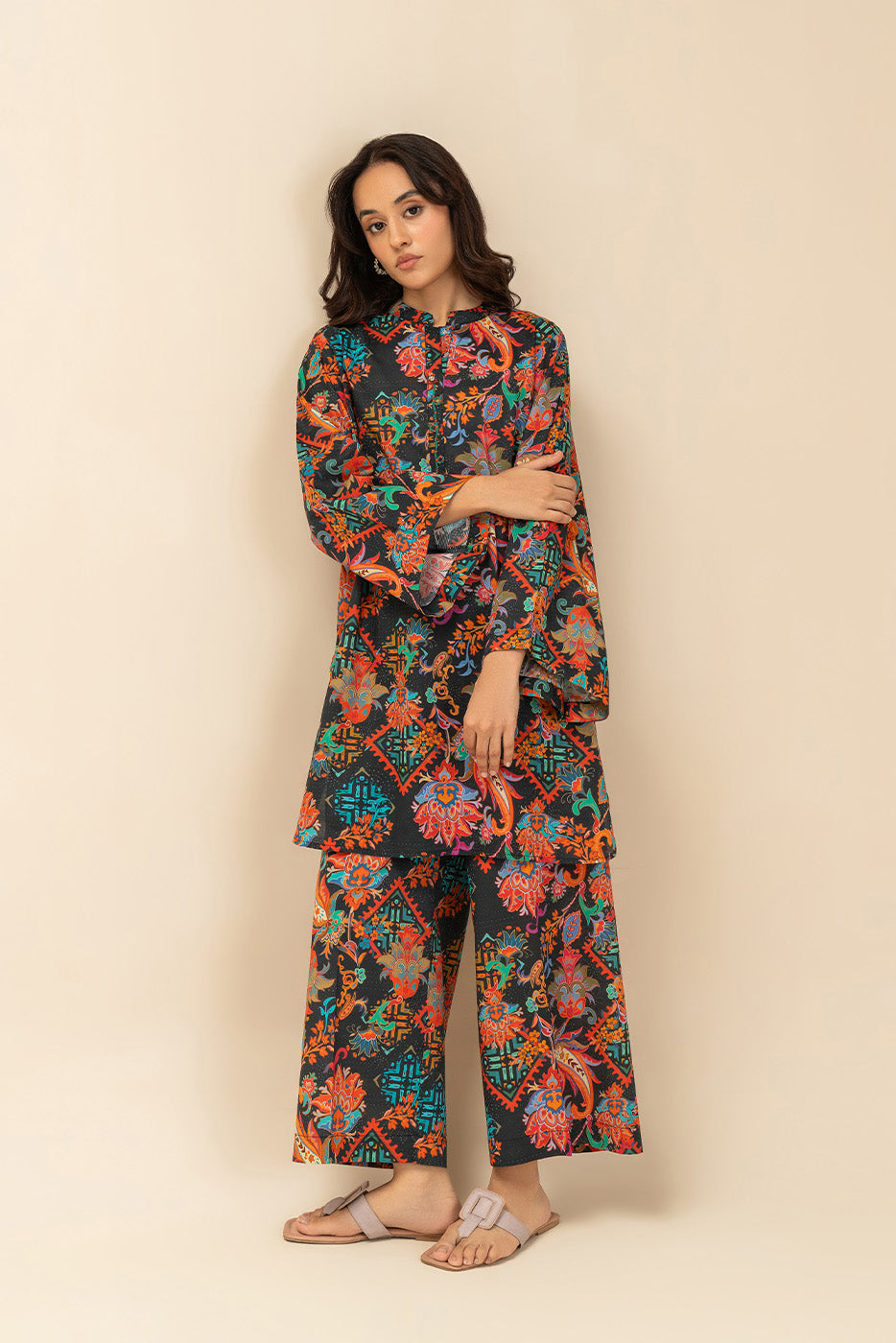 2 PIECE PRINTED DORIA LAWN SUIT (PRET)