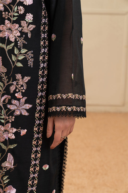 3 PIECE EMBROIDERED PAPER COTTON SUIT (HIGH CASUAL)