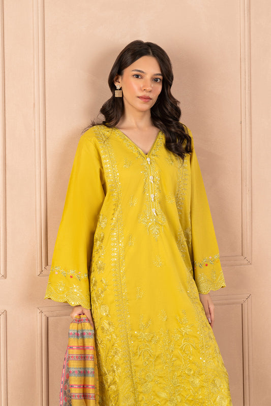 3 PIECE EMBROIDERED LAWN SUIT (HIGH CASUAL)