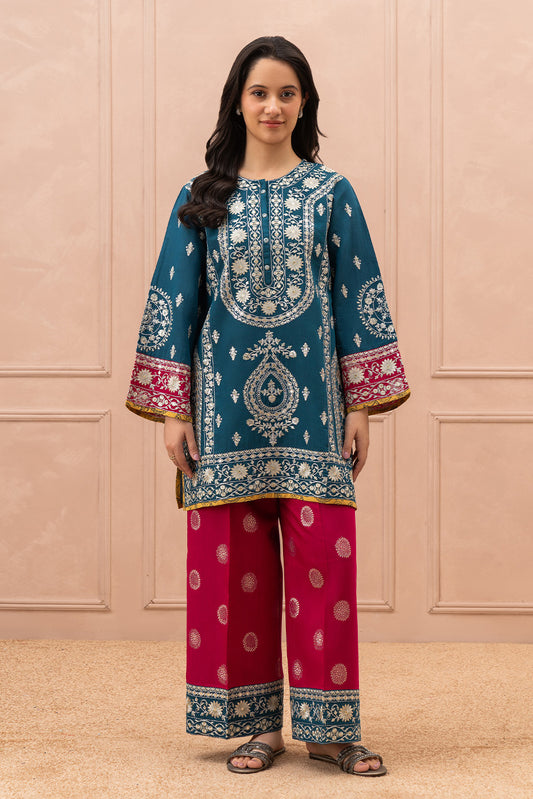 2 PIECE EMBROIDERED - SUIT (LUXURY PRET)