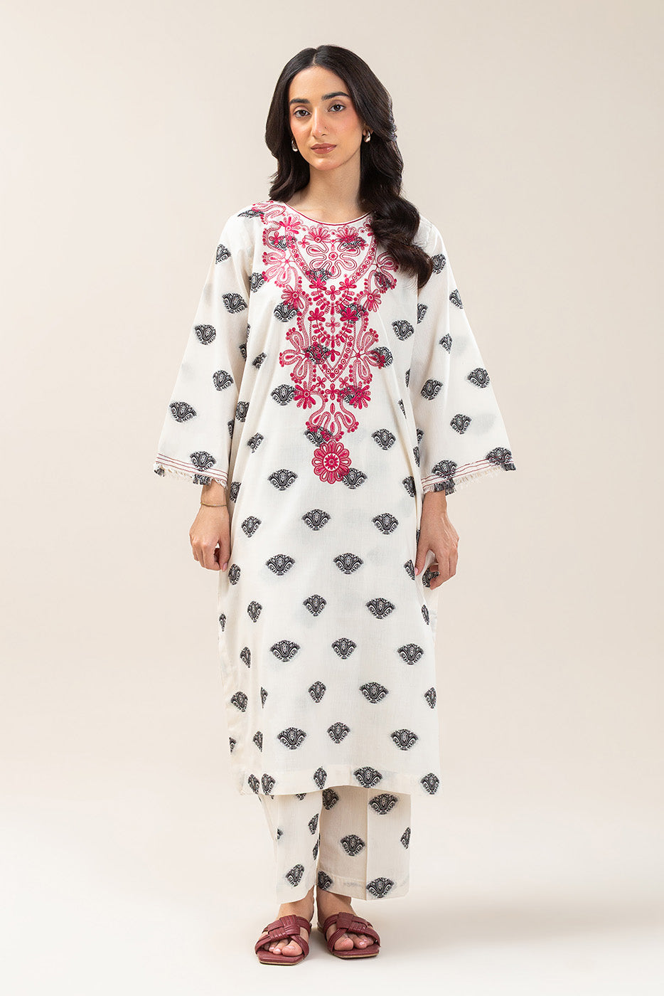 2 PIECE SOLID JACQUARD SUIT (PRET)