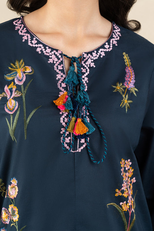 EMBROIDERED LAWN SHIRT (PRET)