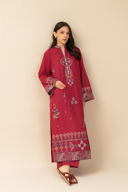 2 PIECE EMBROIDERED LAWN SUIT (PRET)