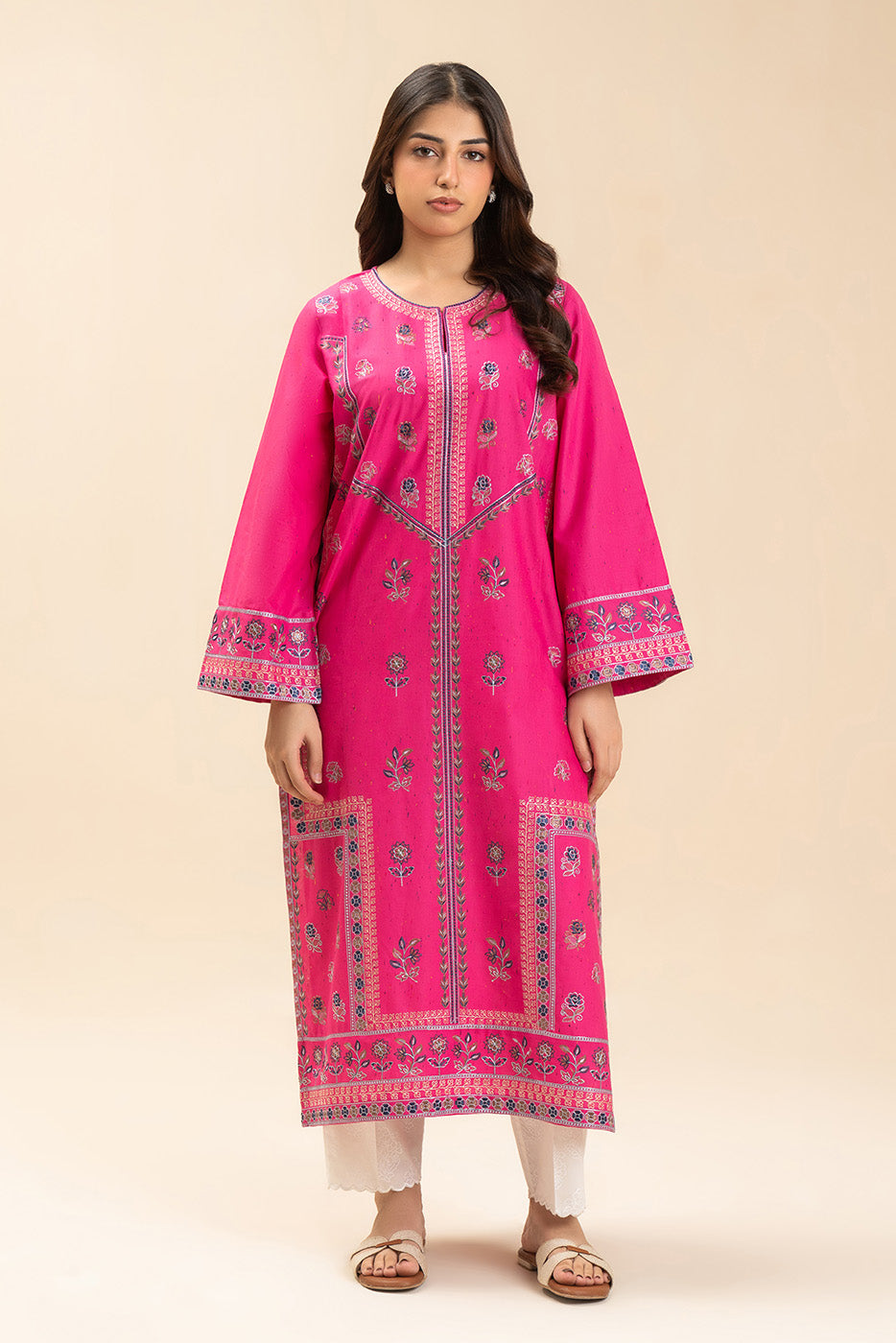 EMBROIDERED MULTI NEPS SHIRT (PRET)