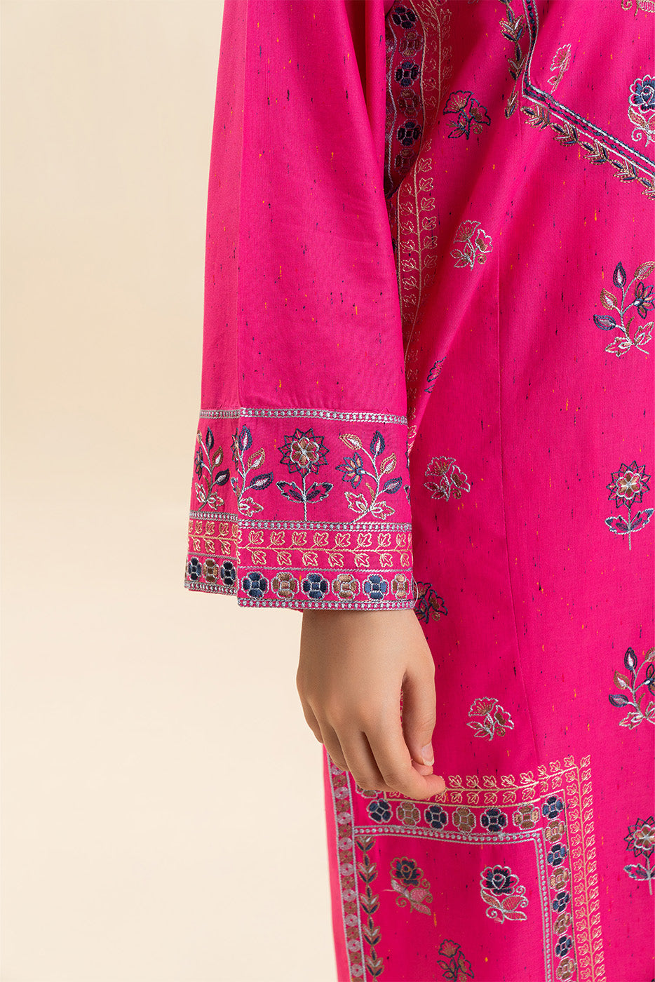 EMBROIDERED MULTI NEPS SHIRT (PRET)