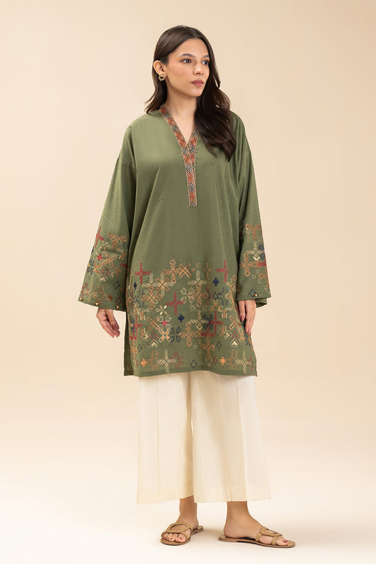 EMBROIDERED MULTI NEPS SHIRT (PRET)