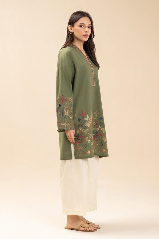 EMBROIDERED MULTI NEPS SHIRT (PRET)