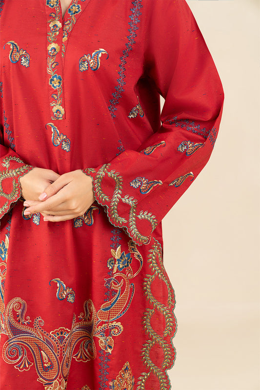 EMBROIDERED MULTI NEPS SHIRT (PRET)