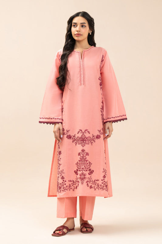 2 PIECE EMBROIDERED LAWN SUIT (PRET)