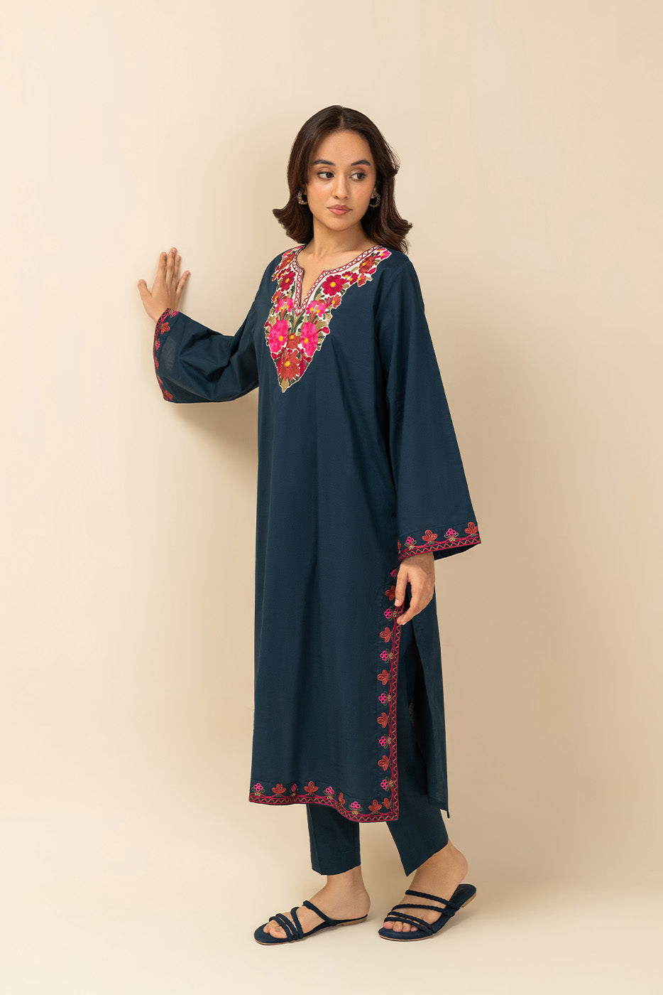2 PIECE EMBROIDERED LAWN SUIT (PRET)
