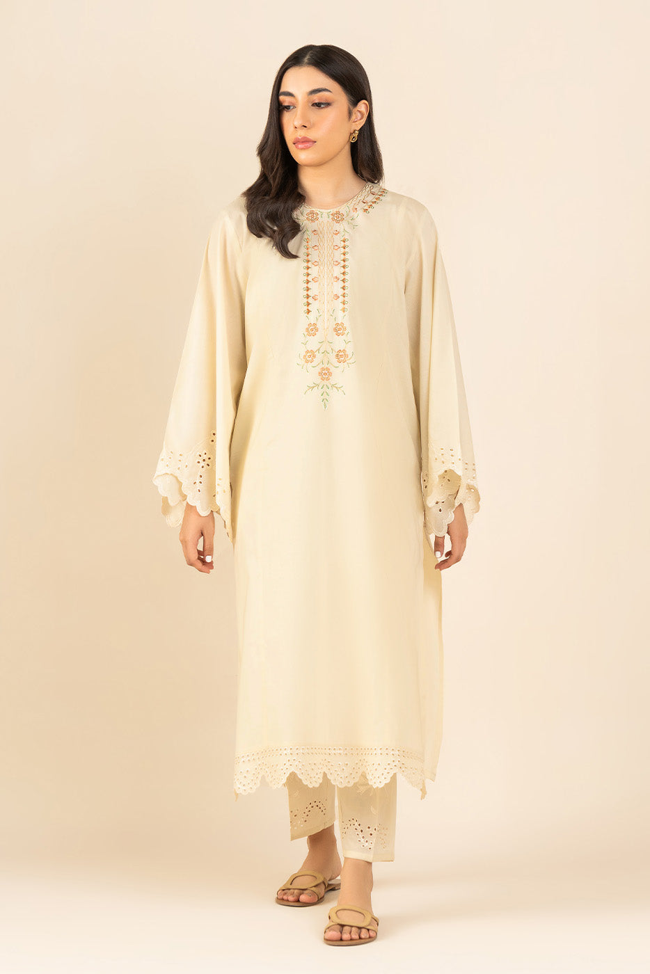 2 PIECE EMBROIDERED LAWN SUIT (PRET)