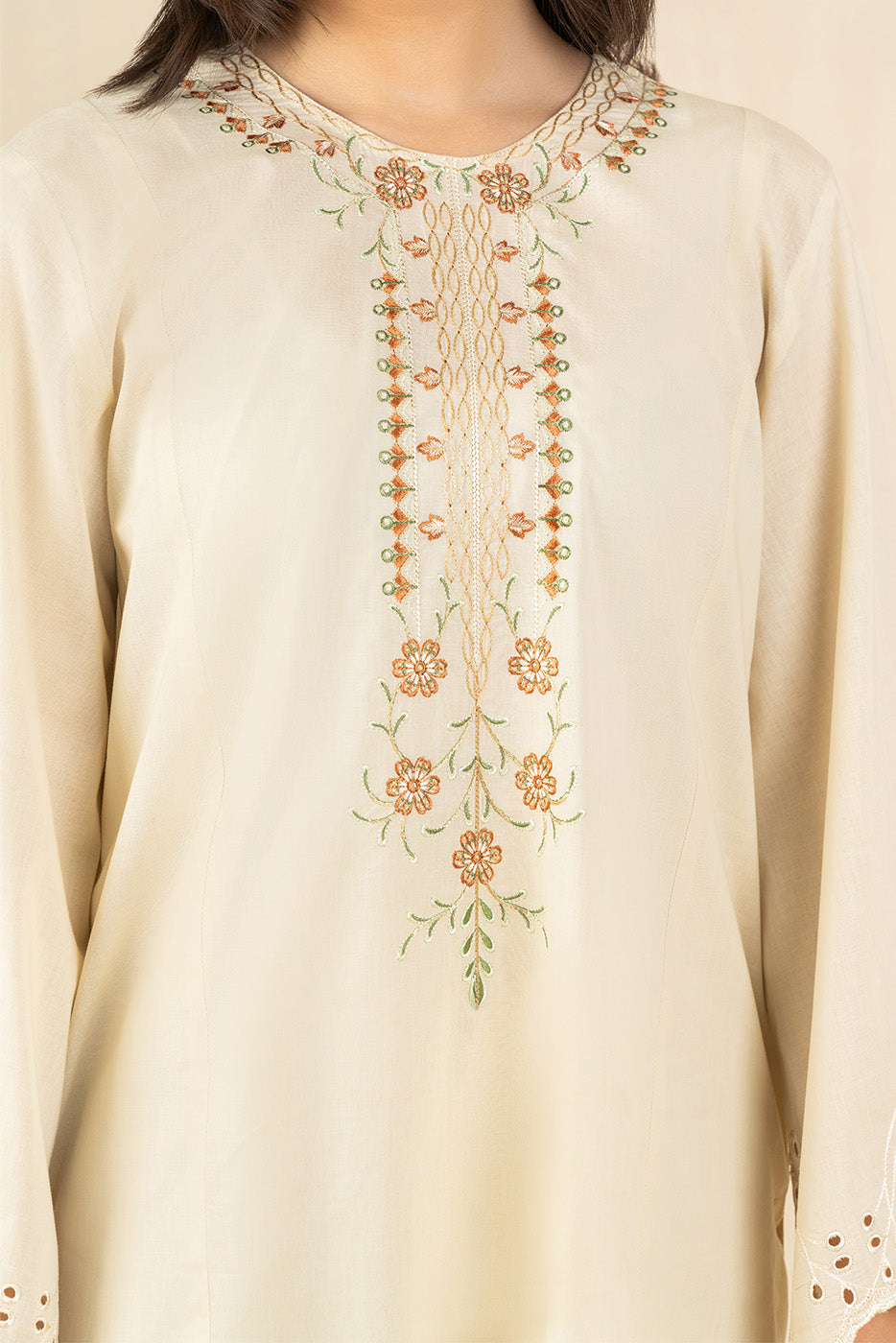 2 PIECE EMBROIDERED LAWN SUIT (PRET)