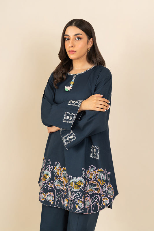 2 PIECE EMBROIDERED LAWN SUIT (PRET)