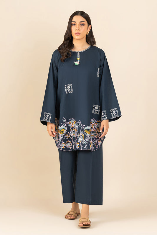 2 PIECE EMBROIDERED LAWN SUIT (PRET)