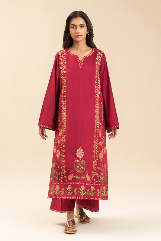 2 PIECE EMBROIDERED LAWN SUIT (PRET)