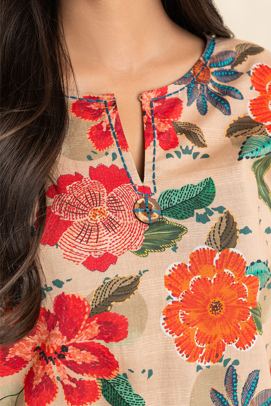 2 PIECE PRINTED LAWN SUIT (PRET)
