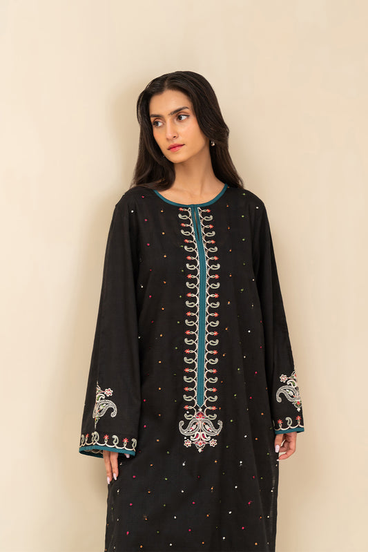 EMBROIDERED LUREX LAWN SHIRT (PRET)
