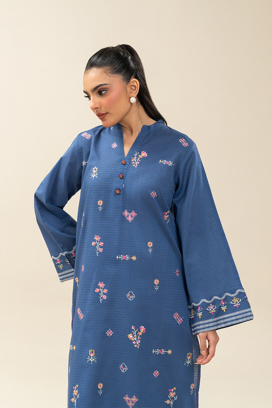 EMBROIDERED DORIA SHIRT (PRET)