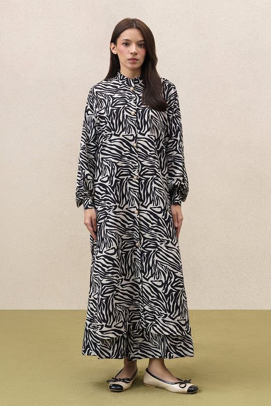2 PIECE PRINTED TEXTURED JACQUARD SUIT (PRET)