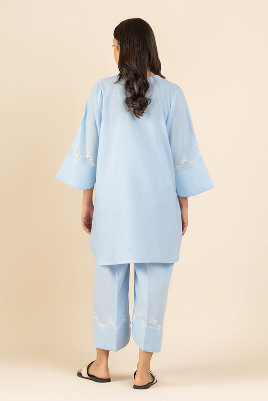2 PIECE EMBROIDERED DORIA SUIT (PRET)