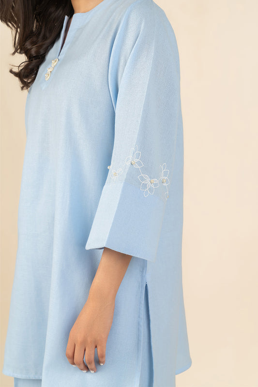 2 PIECE EMBROIDERED DORIA SUIT (PRET)