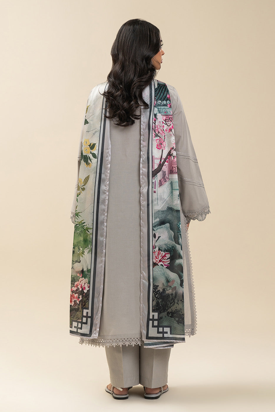 2 PIECE EMBROIDERED LAWN SUIT-ETHEREAL VISTA (UNSTITCHED)