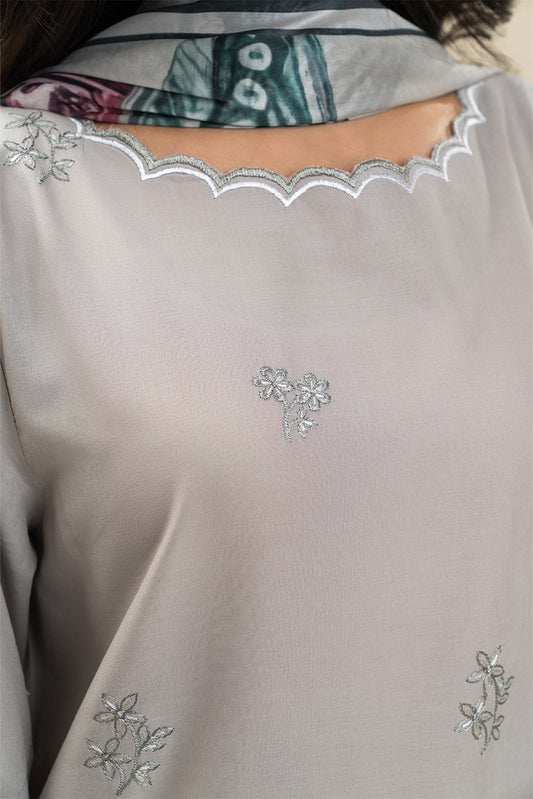 2 PIECE EMBROIDERED LAWN SUIT-ETHEREAL VISTA (UNSTITCHED)