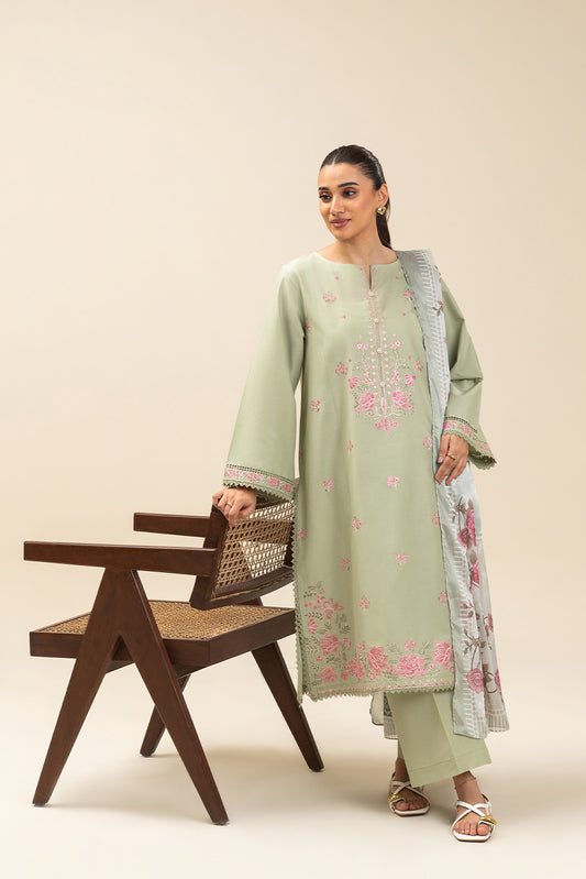 2 PIECE EMBROIDERED LAWN SUIT-FLORAL MELODY (UNSTITCHED)