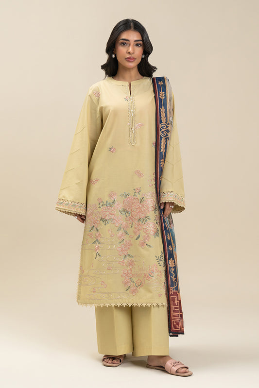 2 PIECE EMBROIDERED LAWN SUIT-VALLEY OF ROSE (UNSTITCHED)