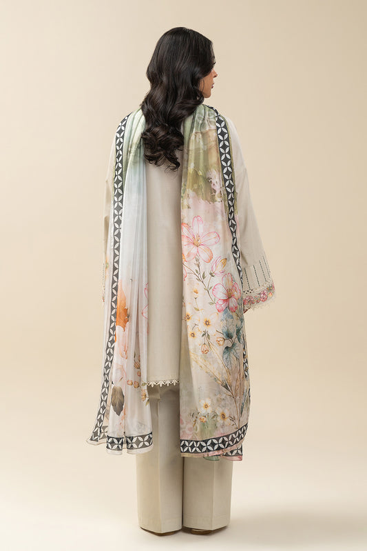 2 PIECE EMBROIDERED LAWN SUIT-BEIGE ATELIER (UNSTITCHED)