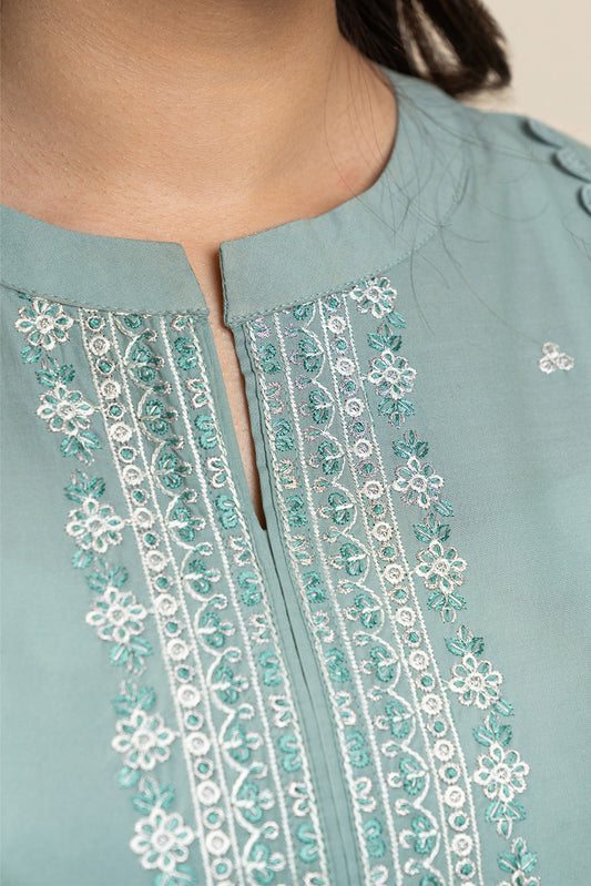 3 PIECE EMBROIDERED LAWN SUIT-FROSTY GLOW (UNSTITCHED)