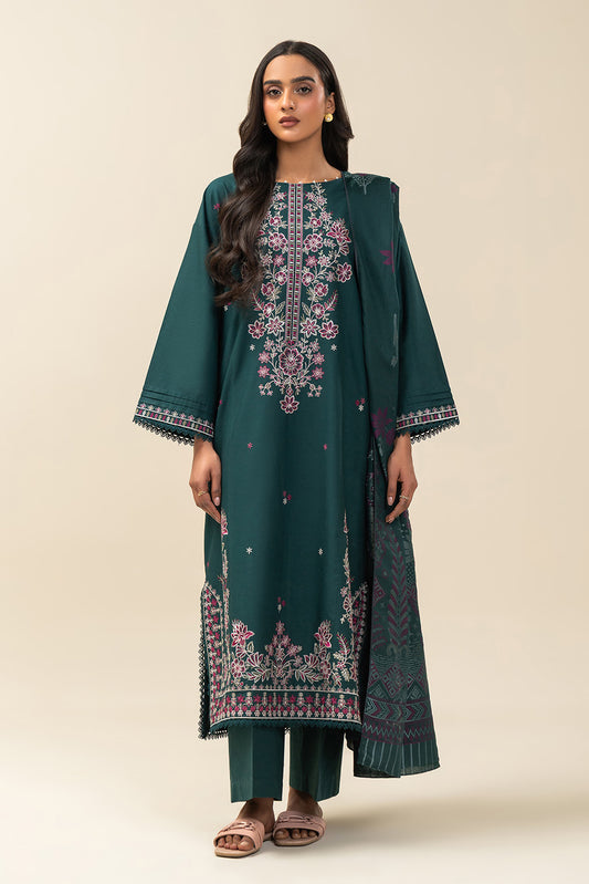 3 PIECE EMBROIDERED LAWN SUIT-GARLAND BLOOM (UNSTITCHED)