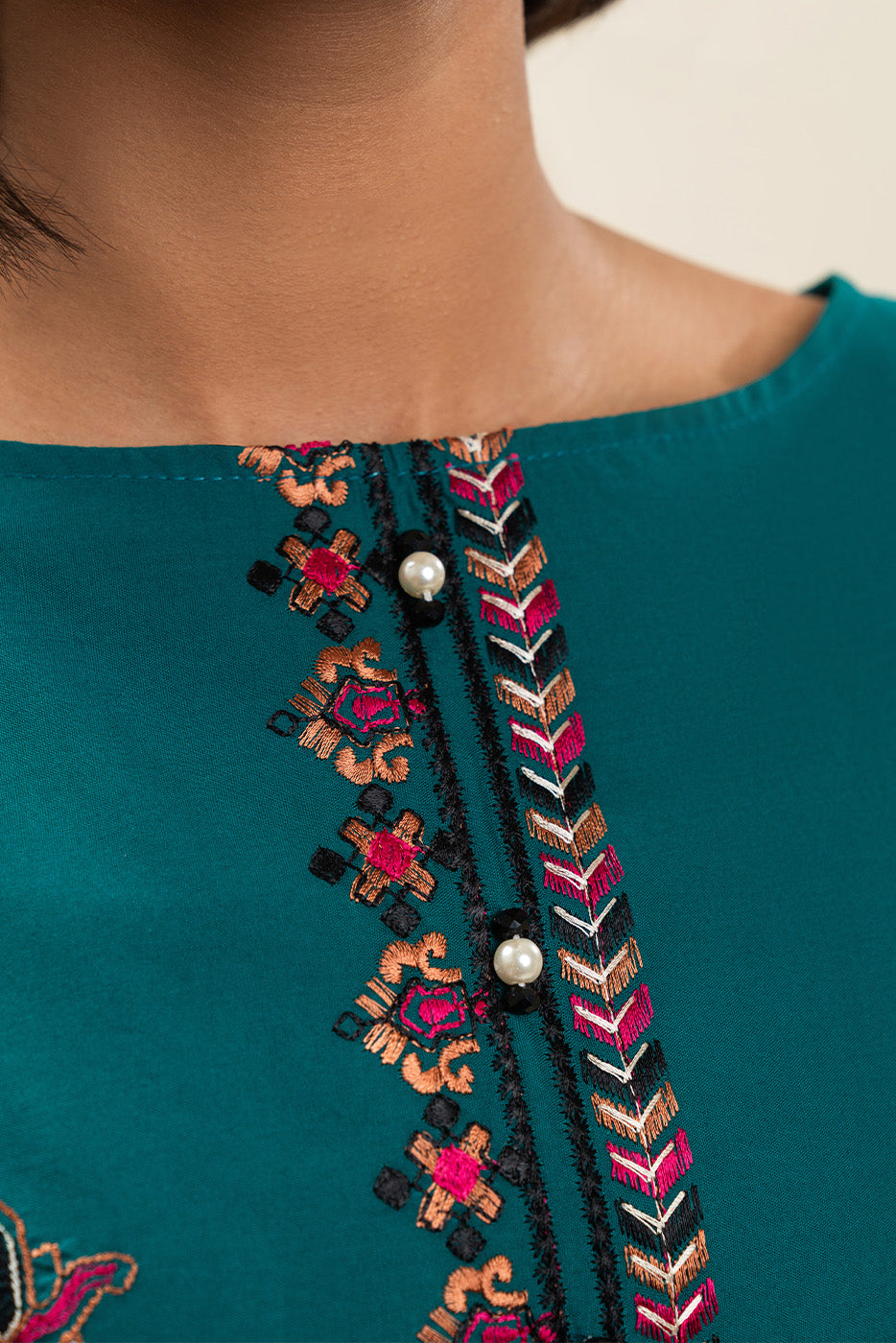 3 PIECE EMBROIDERED LAWN SUIT-TRIBAL CAMELLIA (UNSTITCHED)