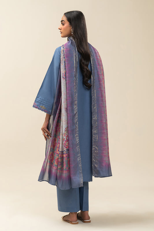 3 PIECE EMBROIDERED LAWN SUIT-ELECTRIC VIGNETTE (UNSTITCHED)