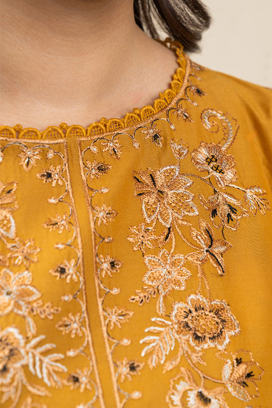 3 PIECE EMBROIDERED LAWN SUIT-BISQUE BLOOM (UNSTITCHED)