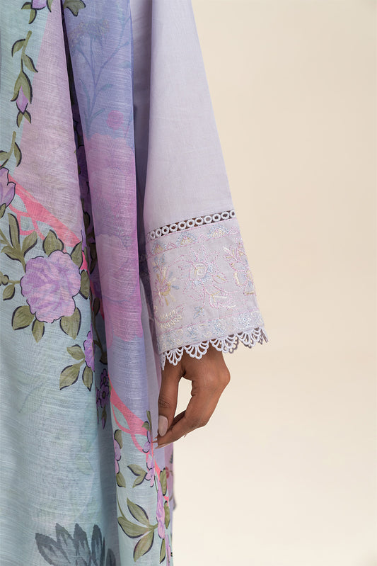 3 PIECE EMBROIDERED LAWN SUIT-AMETHYST ORCHID (UNSTITCHED)