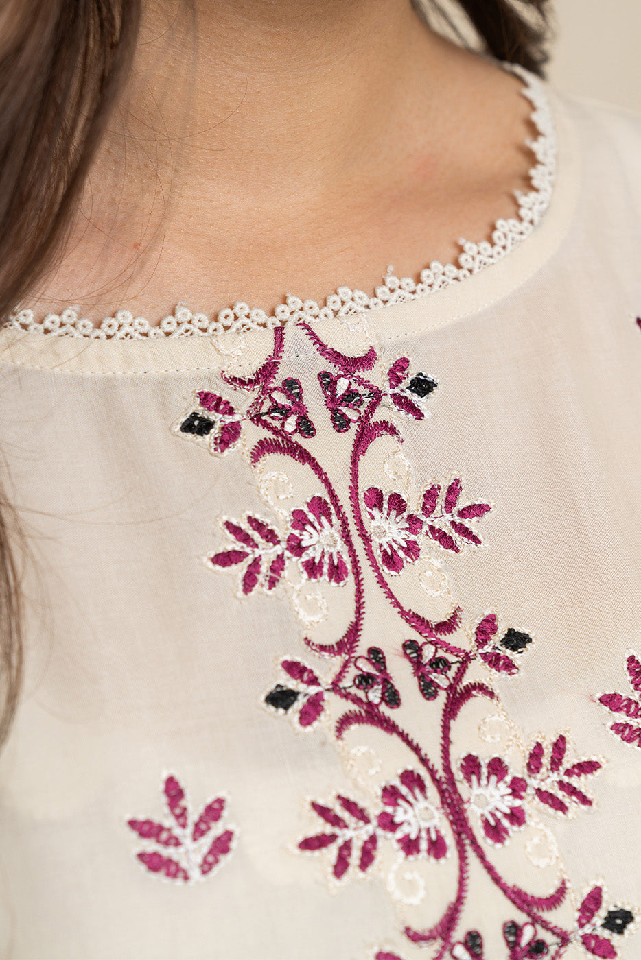 3 PIECE EMBROIDERED LAWN SUIT-TRIBAL TWIST (UNSTITCHED)