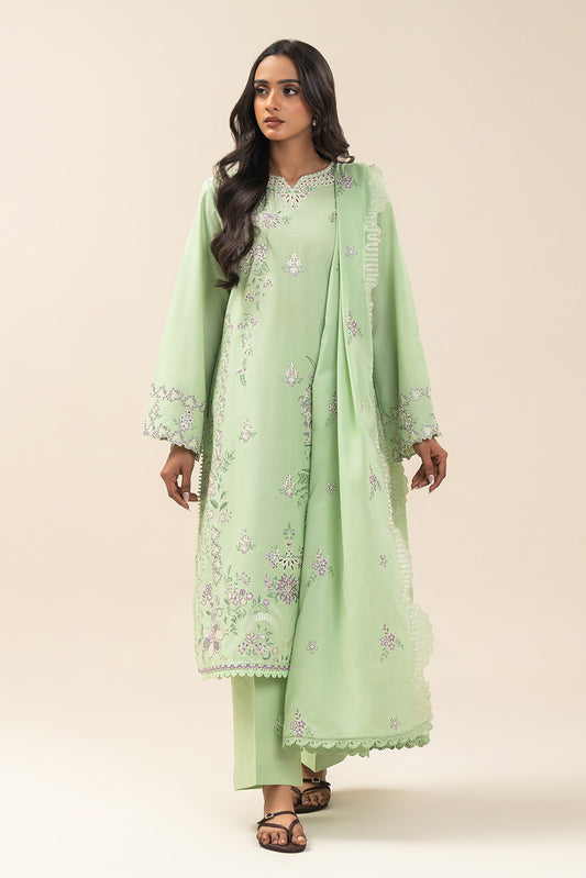 3 PIECE EMBROIDERED LAWN SUIT-SPRING BLOOM (UNSTITCHED)
