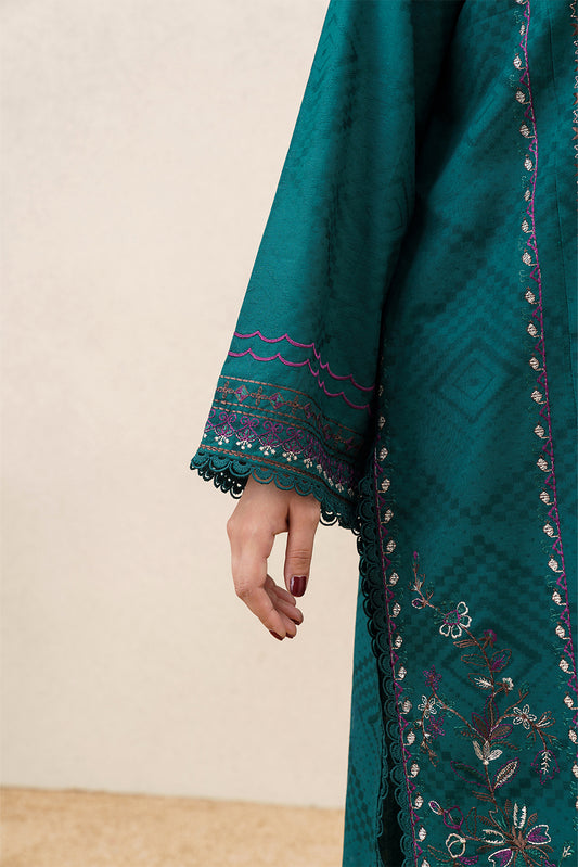 3 PIECE EMBROIDERED SELF JACQUARD  SUIT-AURA GLEAM (UNSTITCHED)