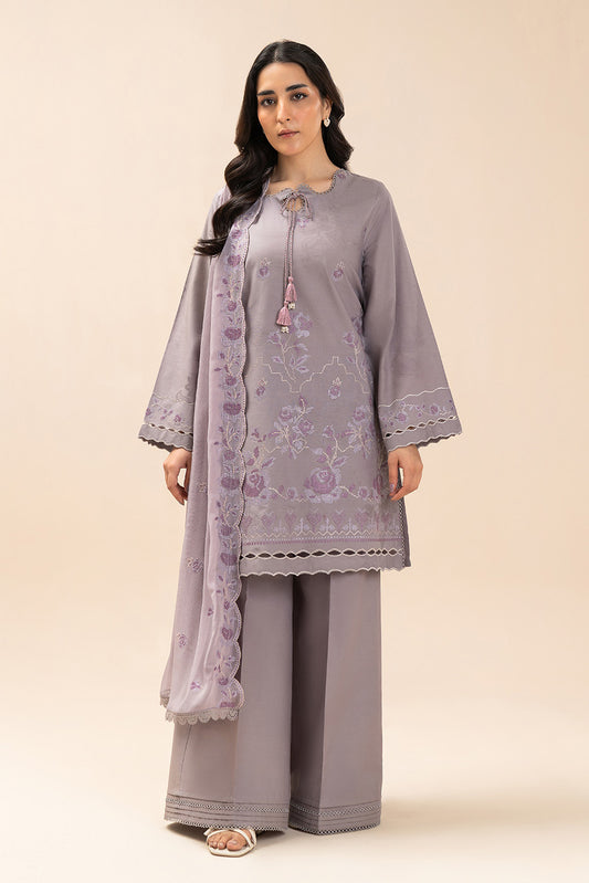 3 PIECE EMBROIDERED LAWN SUIT-RITZY ROSE (UNSTITCHED)