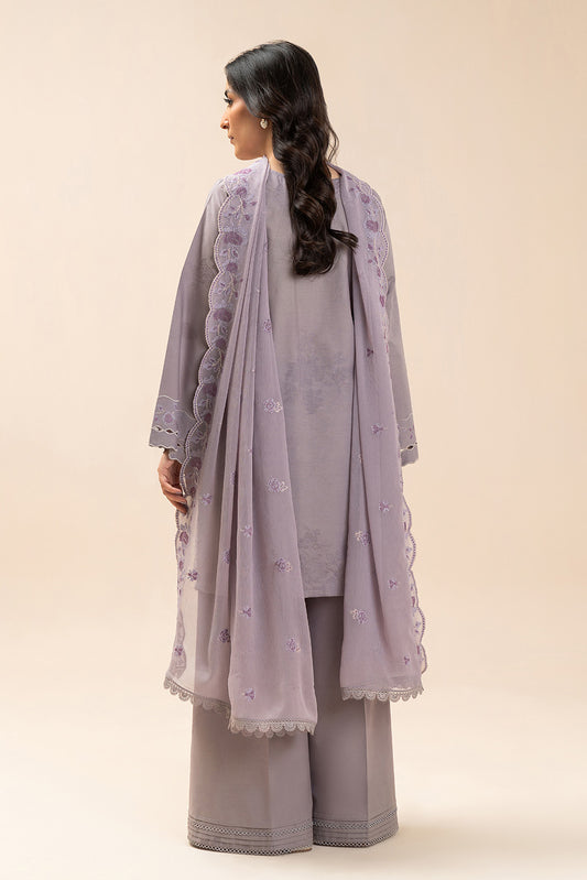 3 PIECE EMBROIDERED LAWN SUIT-RITZY ROSE (UNSTITCHED)
