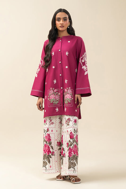 2 PIECE EMBROIDERED LAWN SUIT-CRIMSON RECLUSE (UNSTITCHED)