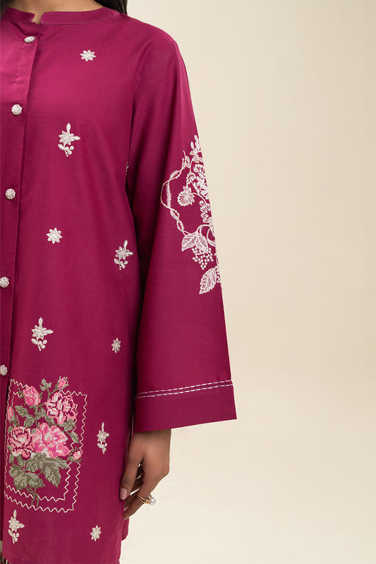 2 PIECE EMBROIDERED LAWN SUIT-CRIMSON RECLUSE (UNSTITCHED)