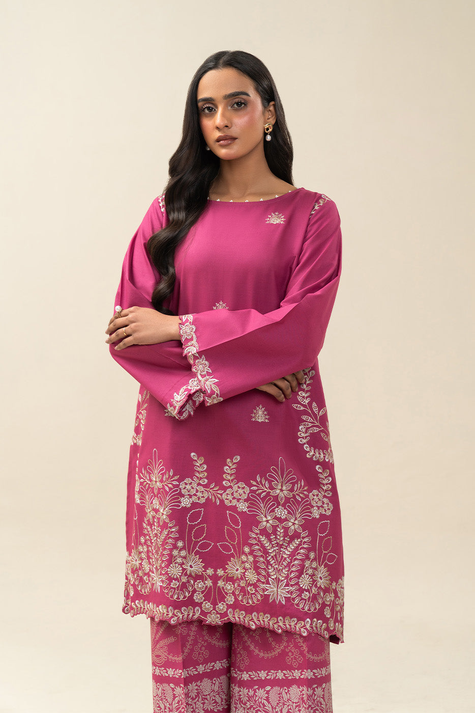 2 PIECE EMBROIDERED LAWN SUIT-RIPE CHERRIES (UNSTITCHED)