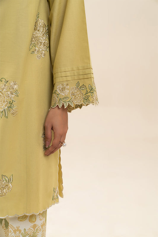 2 PIECE EMBROIDERED LAWN SUIT-AMBER BLISS (UNSTITCHED)