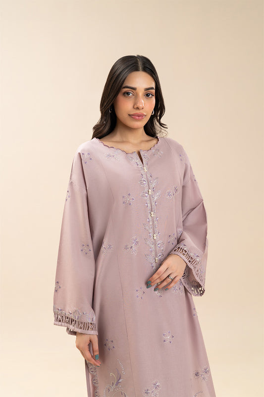 2 PIECE EMBROIDERED LAWN SUIT-THISTLE GRAIN (UNSTITCHED)