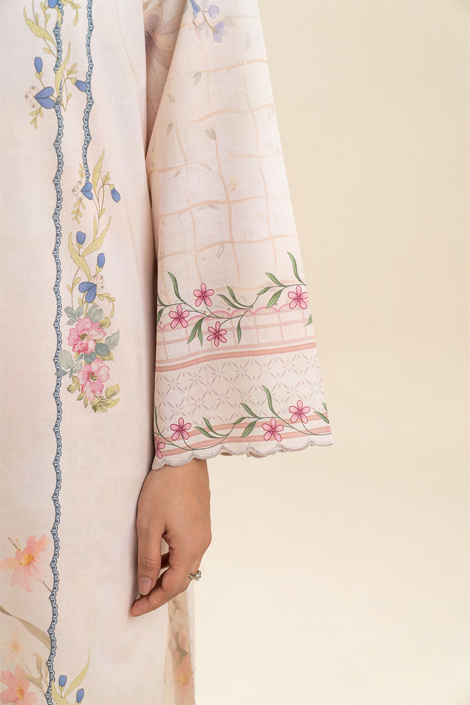 3 PIECE PRINTED LAWN SUIT-VERDANT CHIC (UNSTITCHED)